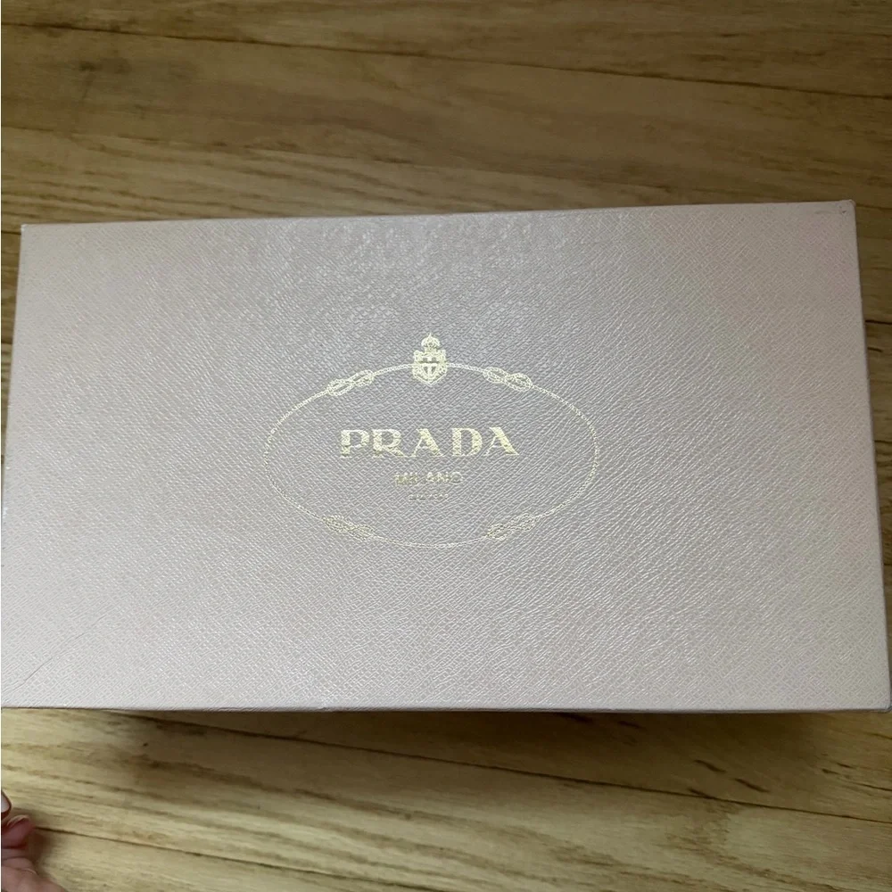 Prada Silver Leather Bow Sandals - Picture 4 of 4